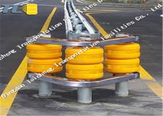 Bezpieczeństwo ruchu Eva Buckets Rolling Anti Crash Guardrail Road Roller Barrier