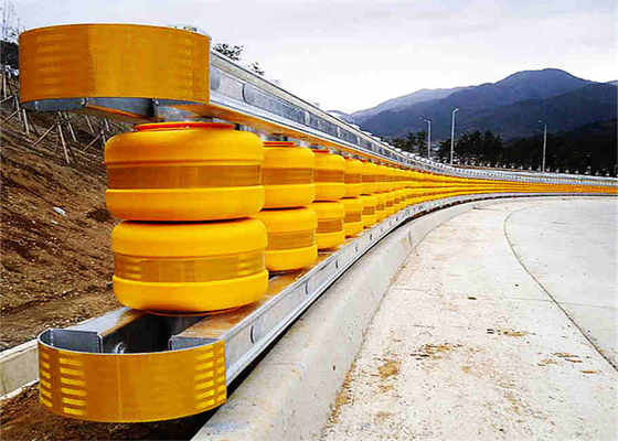 EVA Highway Safety Roller Barrier Ocynkowana Dostosowana długość