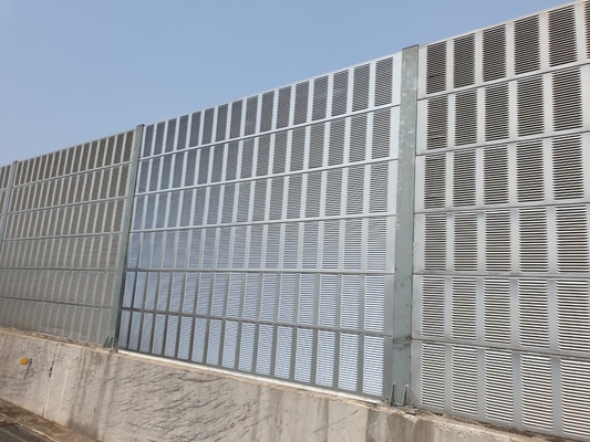 Dostosowalna bariera hałasu 50 cm wykonana z galwanizowanej stali / aluminiowej cewki