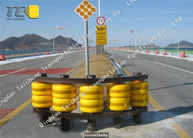 Good price Wypadkowy samochód Highway Roller Barrier System Anti Collision Żółty / czerwony kolor w Internecie
